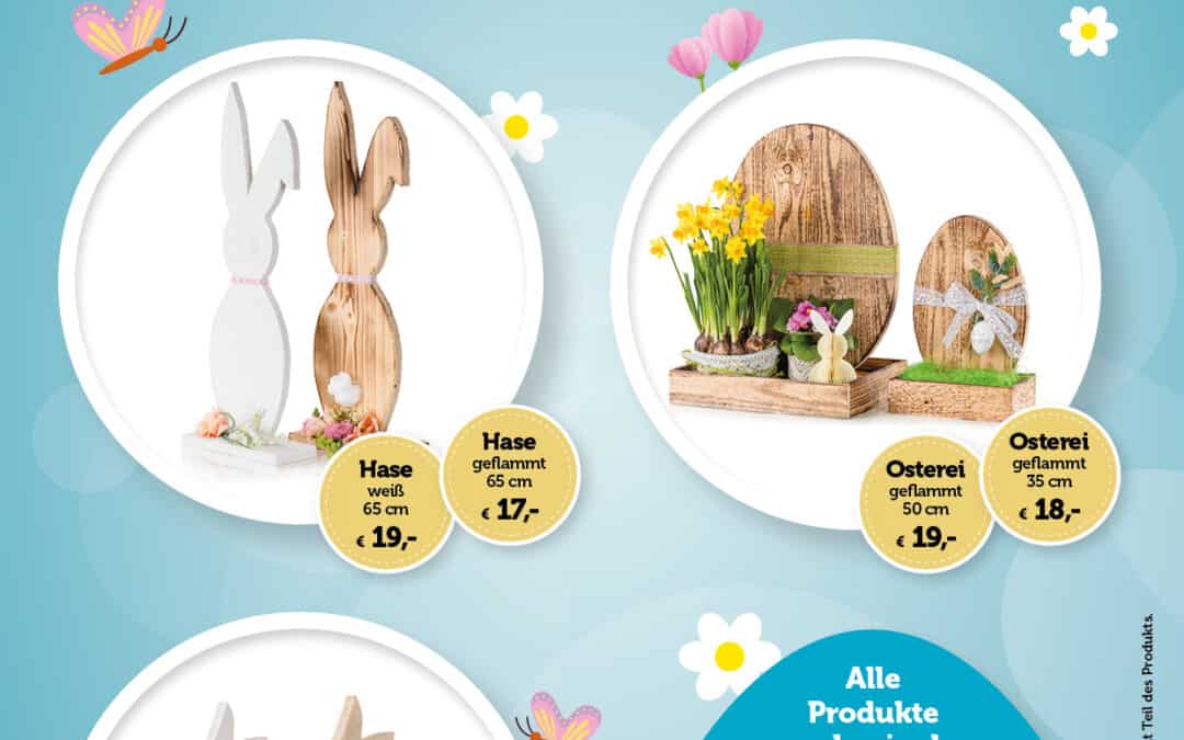 Ostern steht vor der Tür – Entdeckt unsere Eigenprodukte