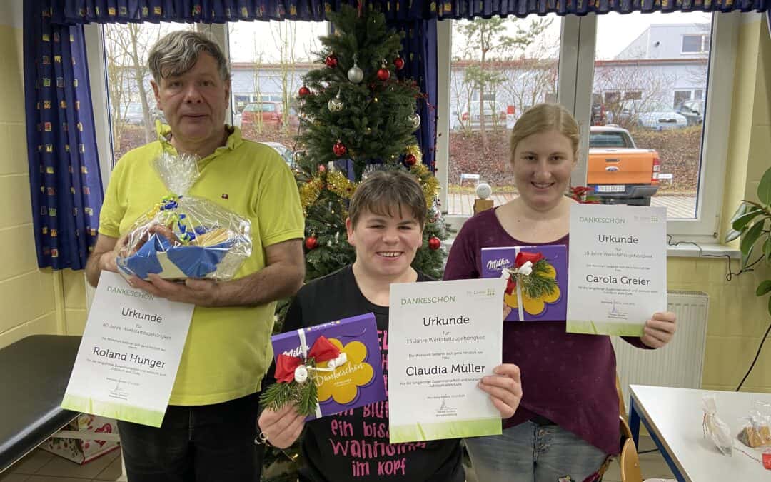 Jubilare in der GAL Wäscherei geehrt