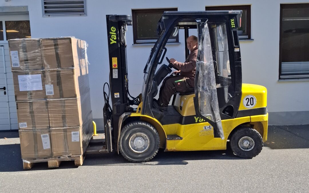 Auslieferung eines Auftrages an die Firma Käsbauer