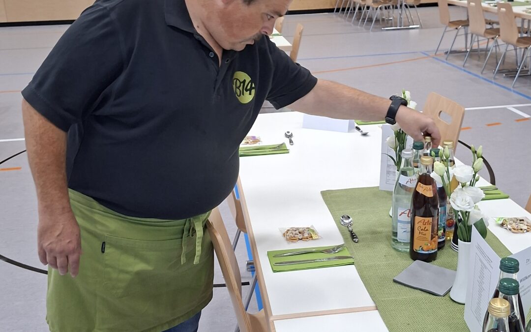 Catering für rund 120 Gäste – das B14 beim Bewohnervertretertreffen